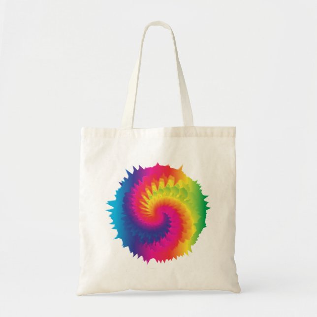 Coole Rainbow-Gefärbte Krawatte Tragetasche (Vorne)