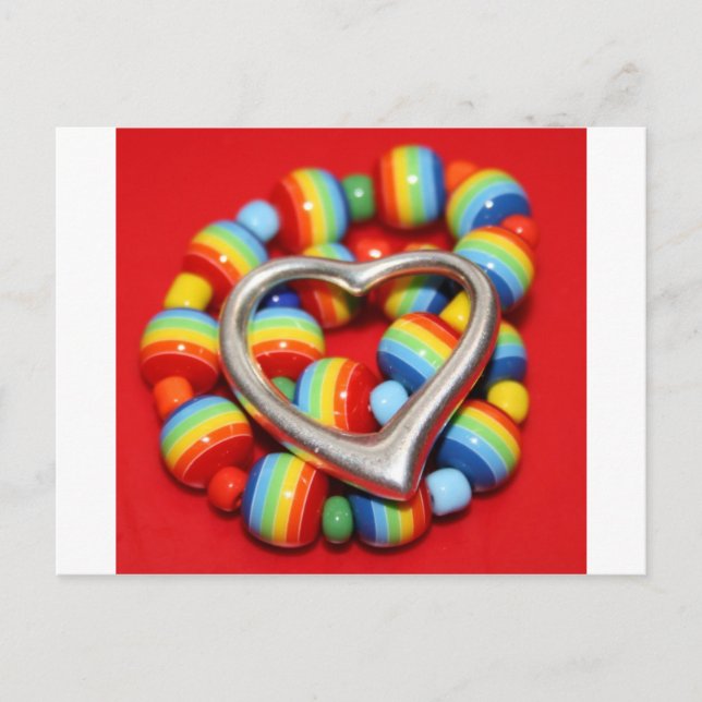 Coole Rasta-Perlen Postkarte (Vorderseite)