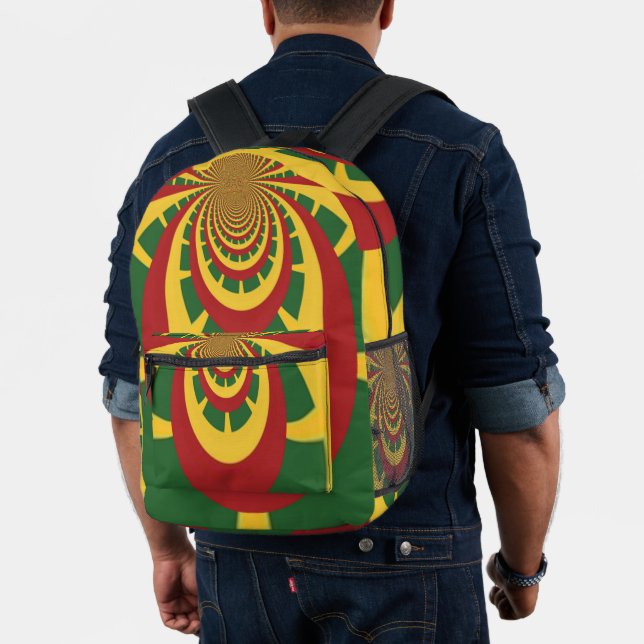 COOLE Rastafarben von Jamaika Bedruckter Rucksack (Insitu (Modell))