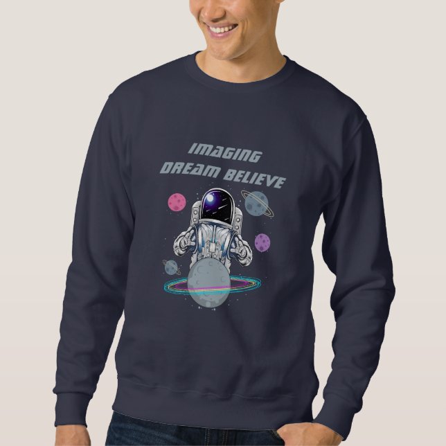 Coole Raumflugplanets Sweatshirt (Vorderseite)