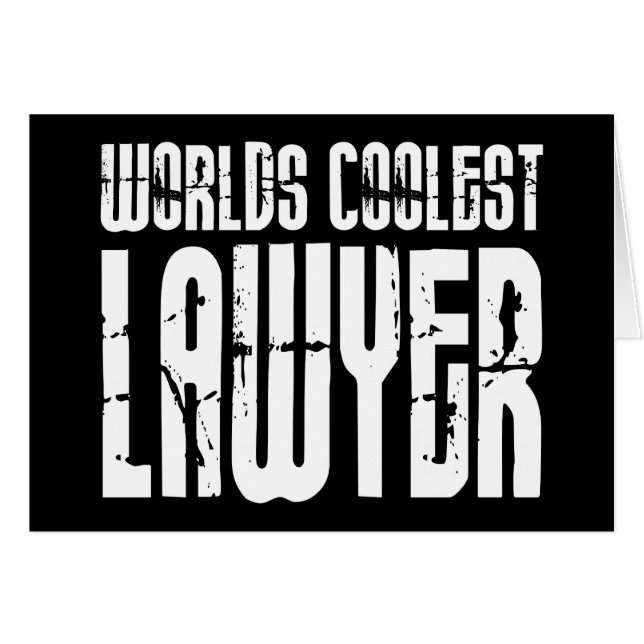 Coole Rechtsanwälte: Weltweit Coolster Rechtsanwal (Vorderseite (Horizontal))
