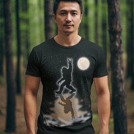 Coole Reflektion von Sasquatch mit Liebe für seine T-Shirt