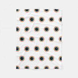 Coole Regenbogenaugen Fleecedecke