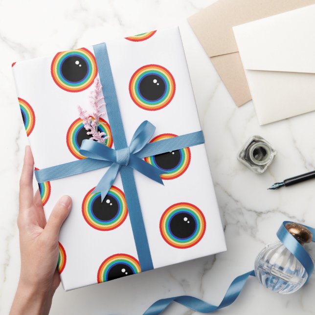 Coole Regenbogenaugen Geschenkpapier (Schenken)