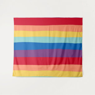Coole Regenbogenfarben, tropisch, Sommer Wandteppich