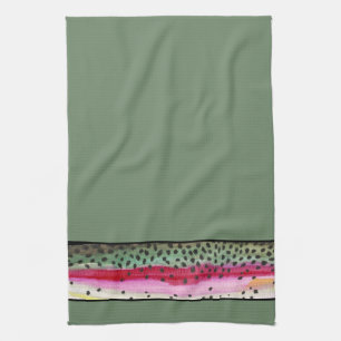 Coole Regenbogenforelle Handtuch