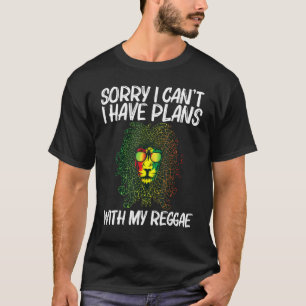 Coole Reggae für Männer Frauen jamaikanische Musik T-Shirt