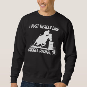 Coole Rennkunst für Männer - Pferderücken Sweatshirt