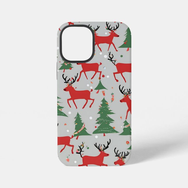 Coole Rentiere iPhone 12 Mini Hülle (Rückseite)