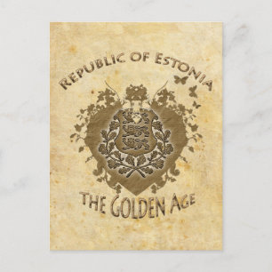Coole Republik Estland Postkarte! Postkarte