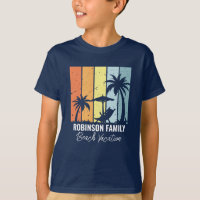 Coole Retro Beach Vacation Navy Blue Kids