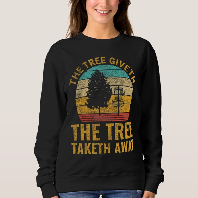 Coole Retro-Disk Golf Sport 1 Sweatshirt (Vorderseite)
