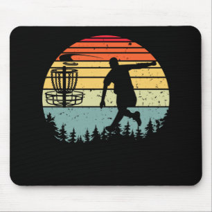 Coole Retro Disk Golf Sport Vintag Mousepad