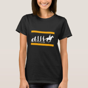 Coole Retro-Evolution eines Pferderenners T-Shirt
