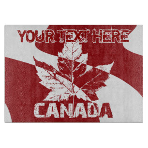 Coole Retro-Kanada-Dekoration Personalisiertes Kan Schneidebrett