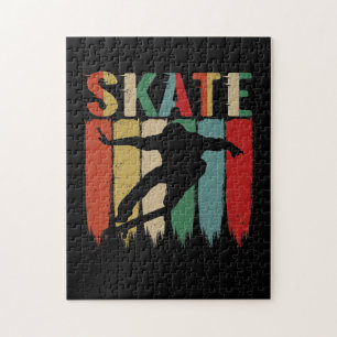 Coole Retro-Skateboard-Skaten