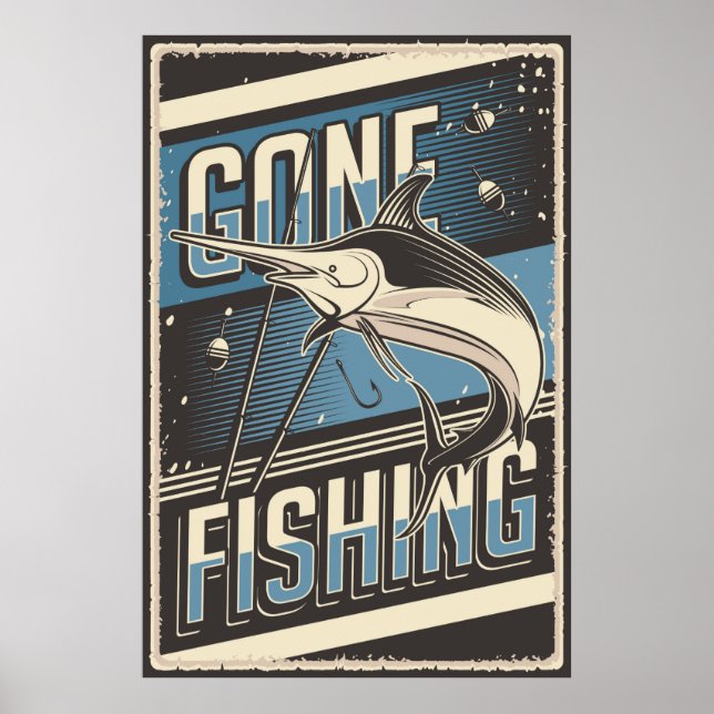 coole Retro-Vintage Angelfreunde Poster (Vorne)