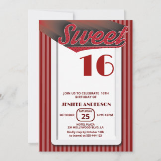 Coole Retrofett-Typografie 16 Einladung