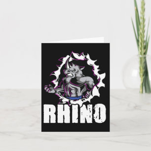Coole Rhino-Fitness-Bodybuilding Karte
