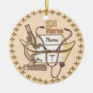 Coole RN-Krankenschwester-Verzierung  Keramik Ornament