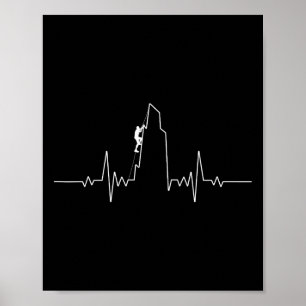 Coole Rock Climbing Kunst für Männer Frauen Berg F Poster
