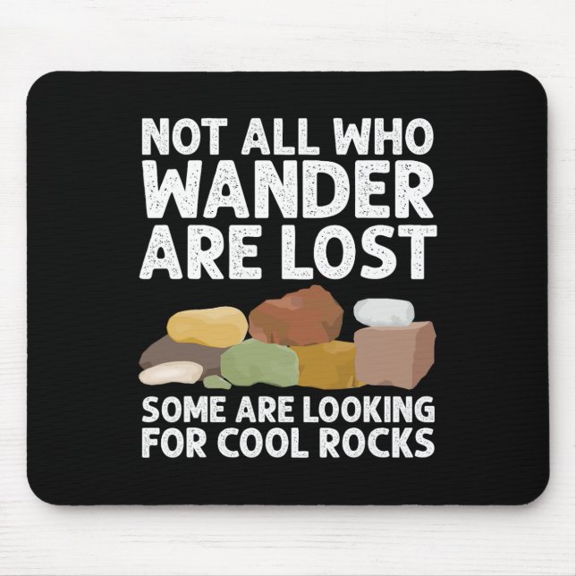 Coole Rock Collector Art for Men Geology Jour Mousepad (Vorne)
