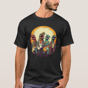 Coole Rock'n'Roll T Rex Musical Band für Gitarrenl T-Shirt