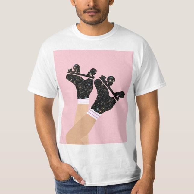 Coole Roller-Skate Derby Skater Gift T-Shirt (Vorderseite)