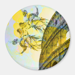 Coole römische Kunstelemente in trendiger Weise Magnet