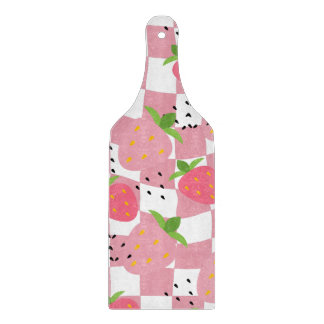 Coole rosa Kitchenette Erdbeeren Gestalt geprüft Schneidebrett