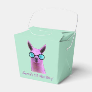 Coole rosa Lama-Geschenk-Gastgeschenk-Kästen Geschenkschachtel
