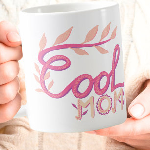 Coole rosa Mutter Handlettering Muttertag Kaffeetasse