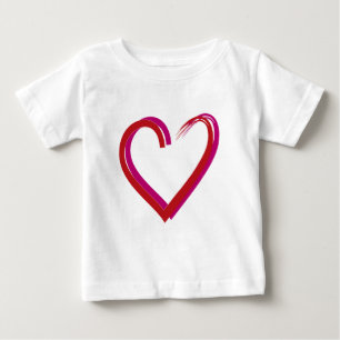 Coole Rote Herzen Baby T-shirt