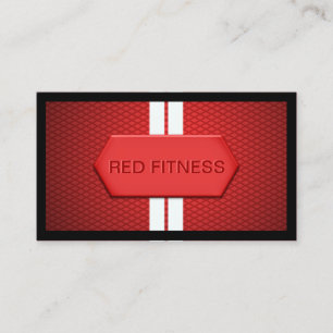 Coole rote MetallFitness-Geschäfts-Karte Visitenkarte