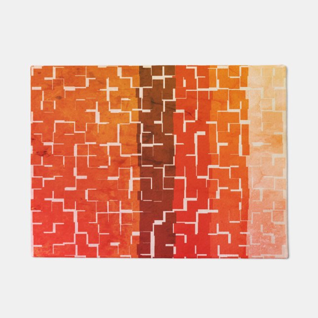 Coole rustikale Herbstfarben Fußmatte (Vorderseite)