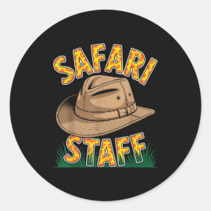 Coole Safari-Kostüme für Männer Frauen Kinder Erwa Runder Aufkleber