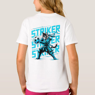  Coole Samurai-Katze Fußballstürmer - Geschenk für T-Shirt
