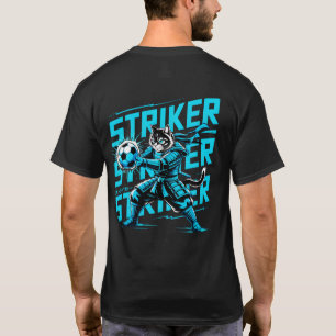  Coole Samurai-Katze Fußballstürmer - Geschenk für T-Shirt