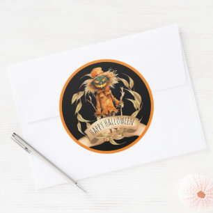 Coole Scarecrow Happy Halloween Sticker