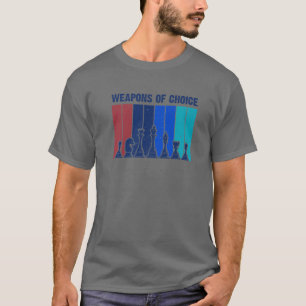 Coole Schachspieler Kunst für Männer Frauen Bretts T-Shirt