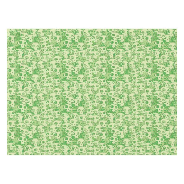 Coole Schädel Tischdecke (Vorderseite (Horizontal))