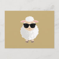 Coole Schaf-Sonnenbrille Warmes Gold Einfarbig