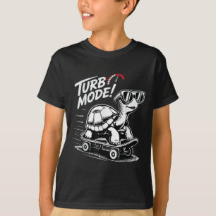 Coole Schildkröte auf Skateboard Funny Turbo Vinta T-Shirt