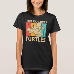 Coole Schildkröte für Kinder Boys Sea Turtle Wasse T-Shirt
