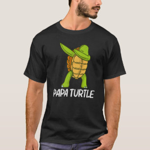 Coole Schildkröte für Männer Vater Dabbing See Tor T-Shirt