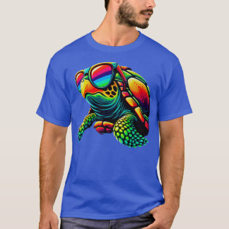 Coole Schildkröte mit Sonnenbrille Spaß Kind Jugen T-Shirt