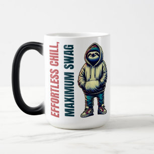 Coole Schläge in Hoodie und Sneakers Verwandlungstasse