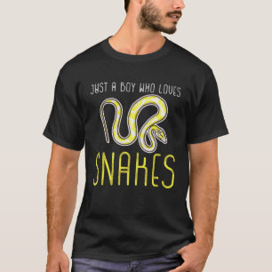 Coole Schlange nur ein Junge, der Schlangen Lieben T-Shirt