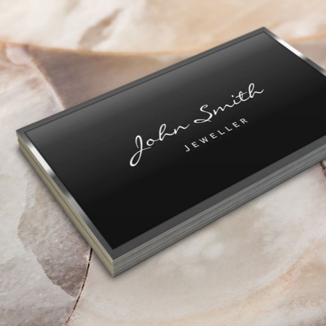 Coole Schmuckkarte an der Metallgrenze Visitenkarte (Von Creator hochgeladen)