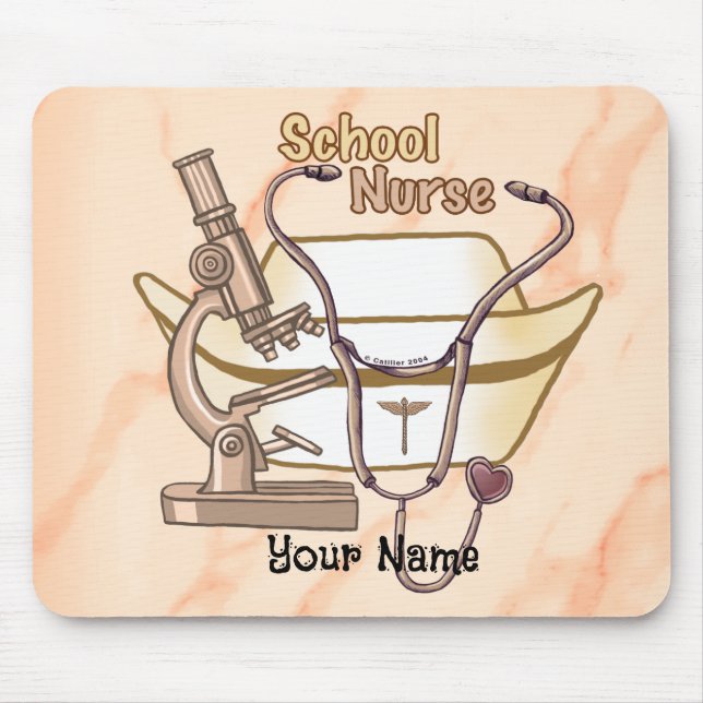 Coole Schulkrankenschwester Mousepad (Vorne)
